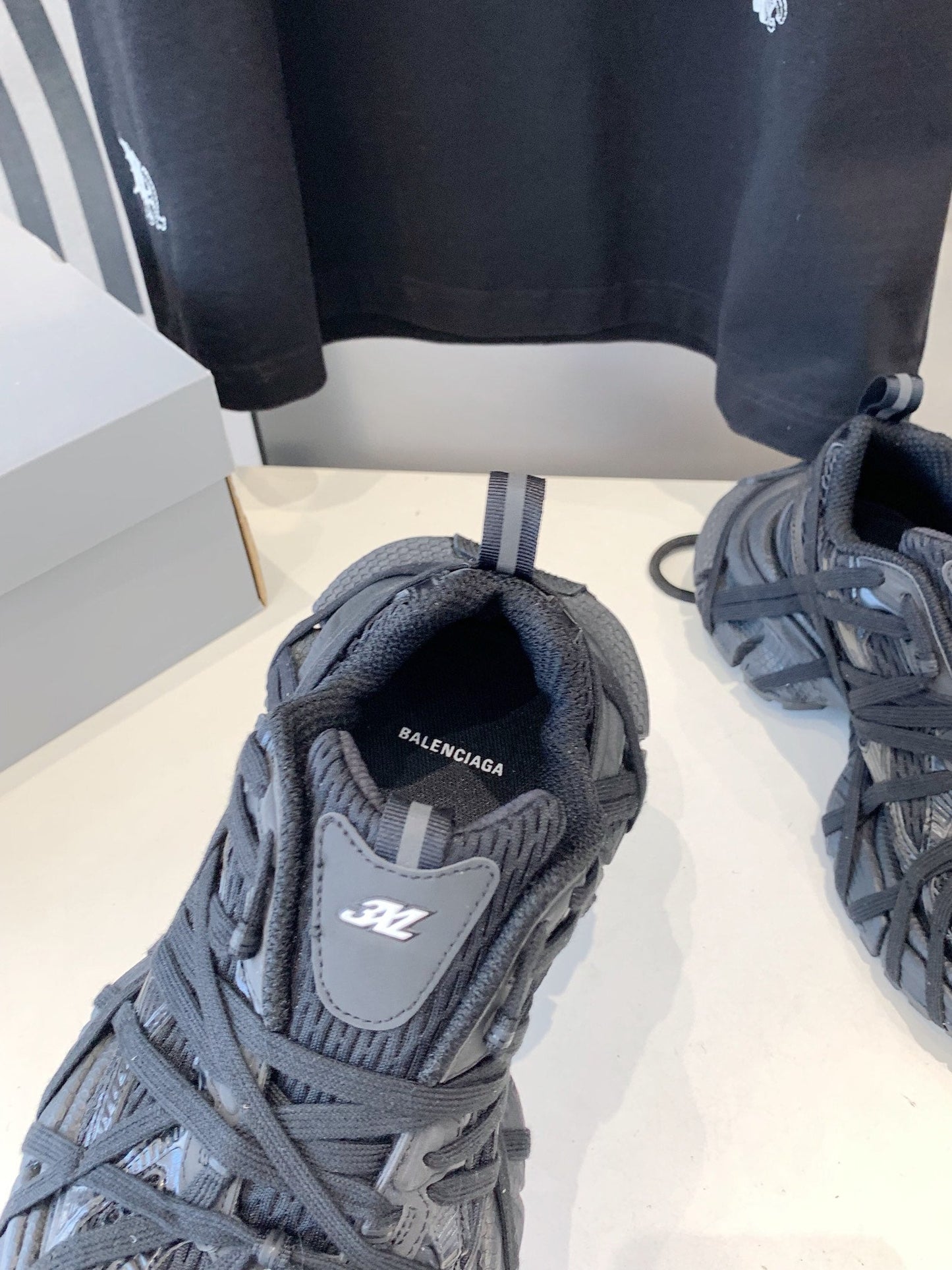 3XL EXTREME LACE BLACK SNEAKER BLACK - 35