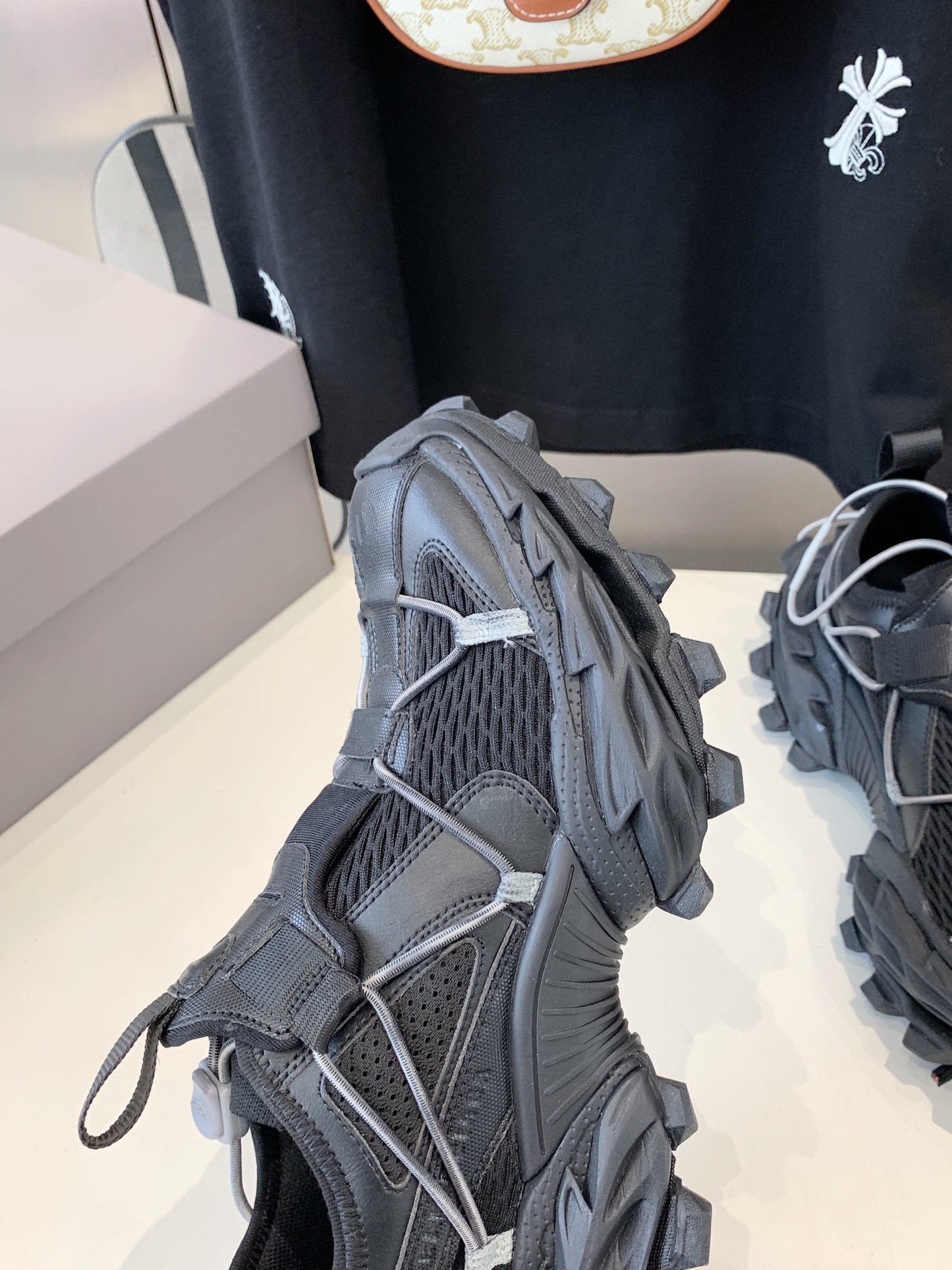 HIKE SNEAKER IN BLACK MESH, POLYURETHANE AND POLYESTER - 35