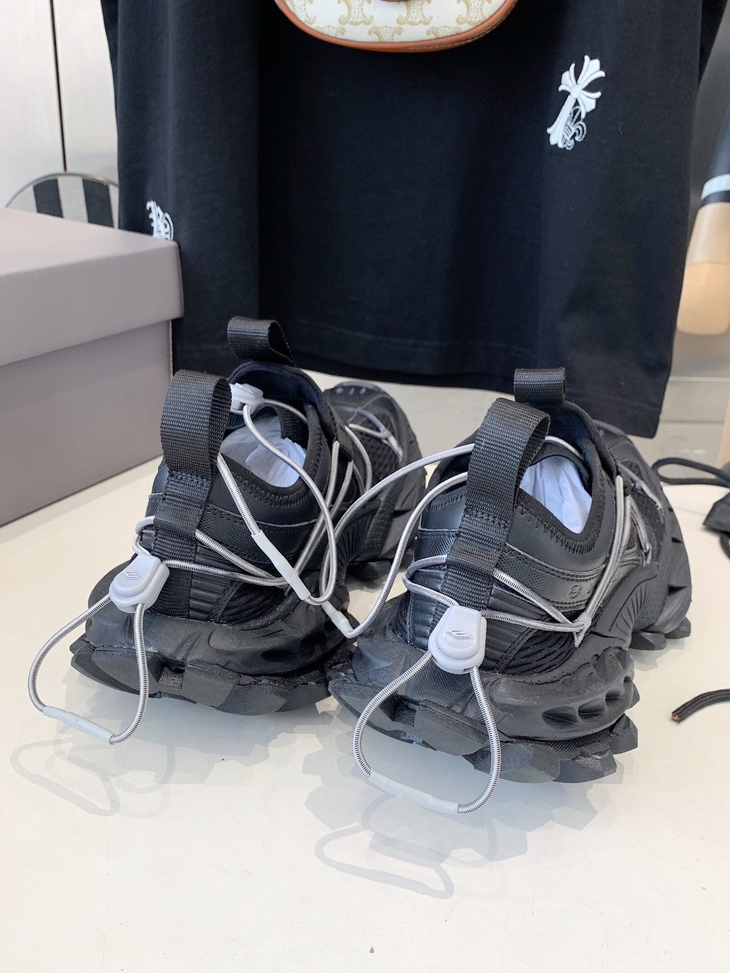 HIKE SNEAKER IN BLACK MESH, POLYURETHANE AND POLYESTER - 35