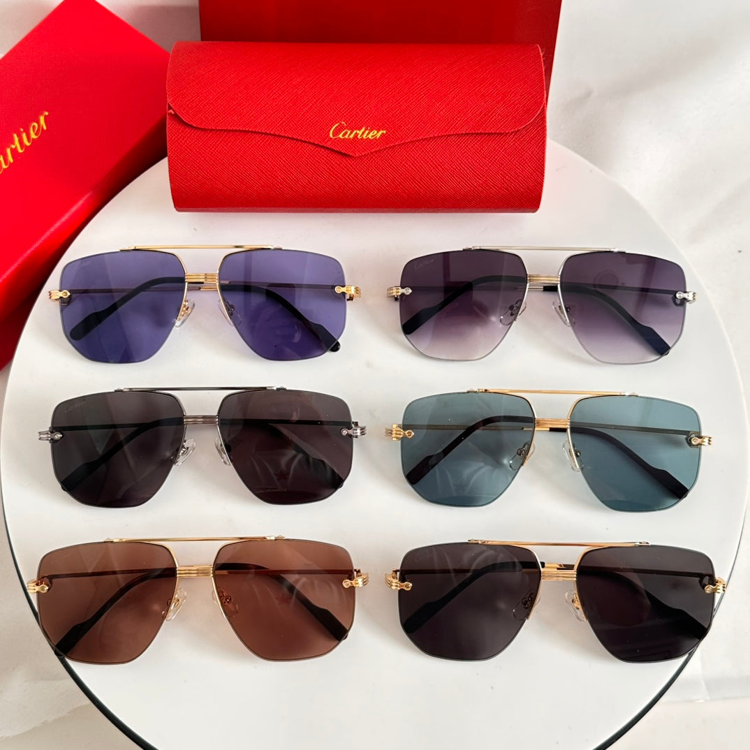 PREMIÈRE NAVIGATOR FRAME SUNGLASSES CT6011S IN METAL - Light purple
