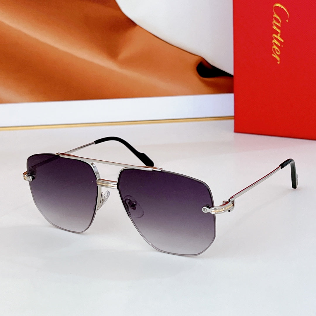 PREMIÈRE NAVIGATOR FRAME SUNGLASSES CT6011S IN METAL - Green