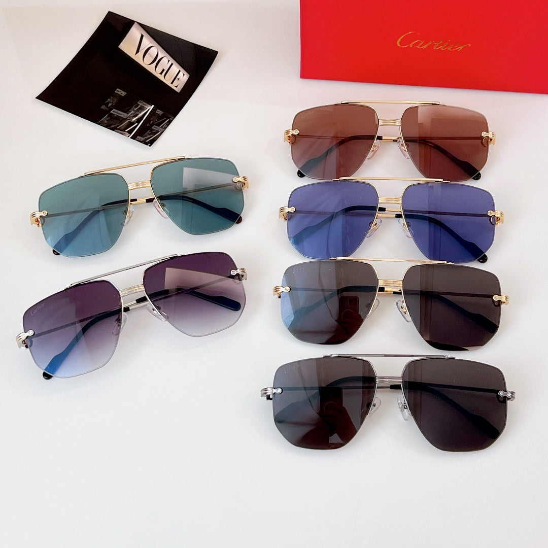 PREMIÈRE NAVIGATOR FRAME SUNGLASSES CT6011S IN METAL - Green
