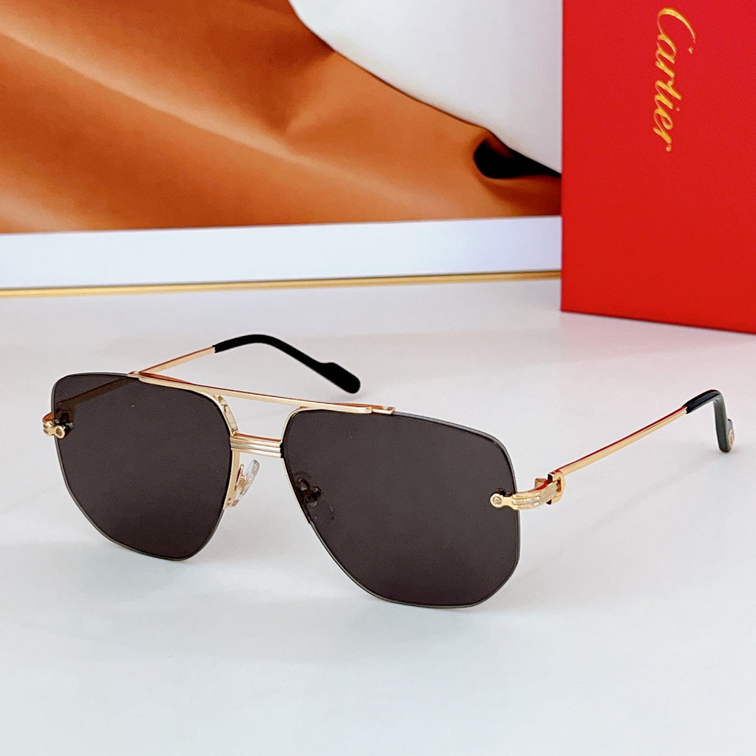 PREMIÈRE NAVIGATOR FRAME SUNGLASSES CT6011S IN METAL - Green