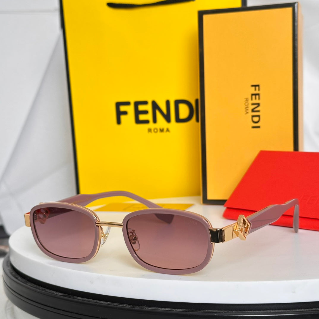 SELLERIA RECTANGULAR FRAME SUNGLASSES FD8131 IN ACETATE - Beige