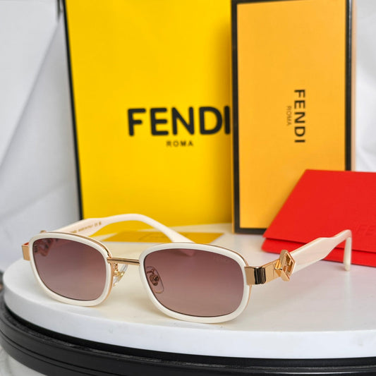 SELLERIA RECTANGULAR FRAME SUNGLASSES FD8131 IN ACETATE - Beige