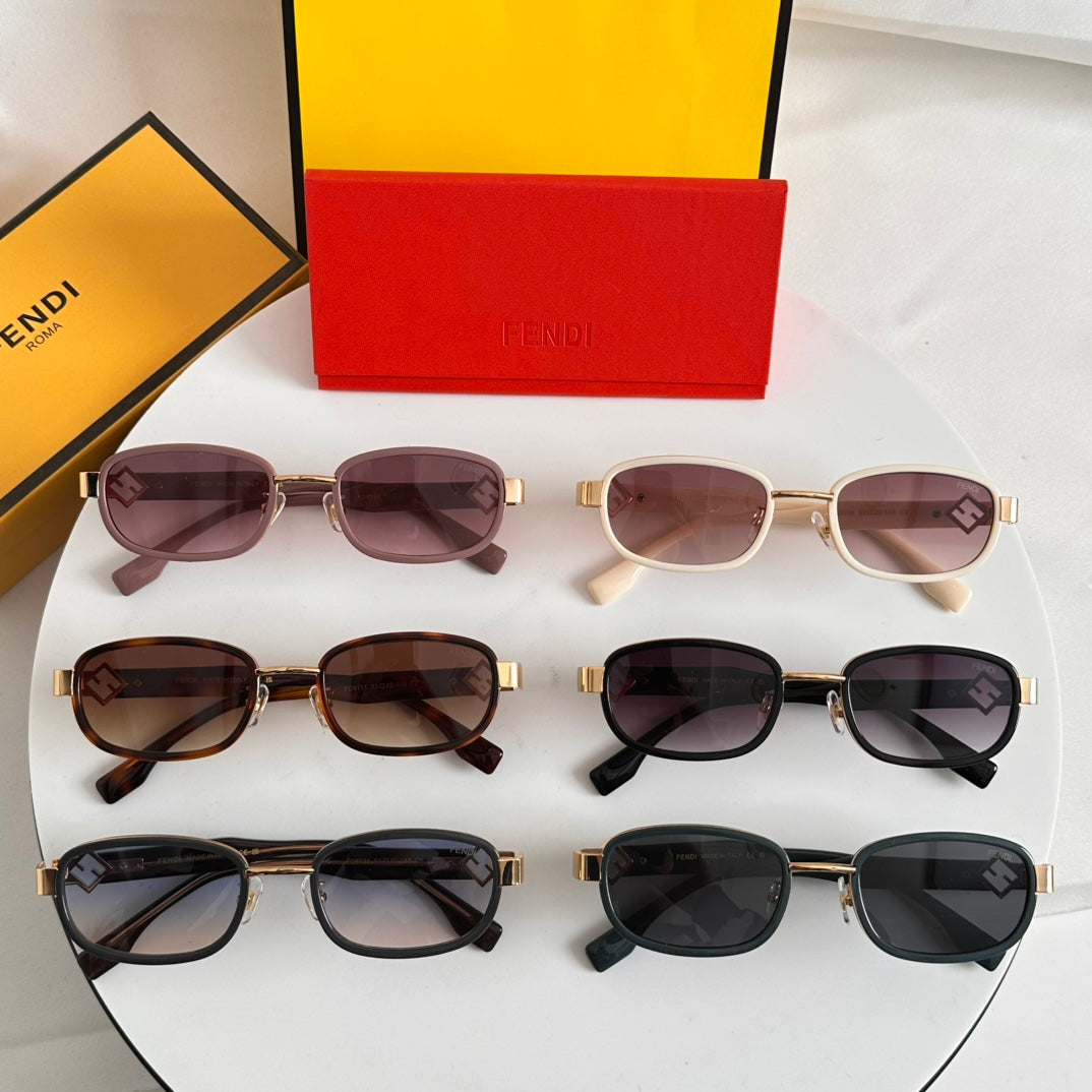 SELLERIA RECTANGULAR FRAME SUNGLASSES FD8131 IN ACETATE - Beige
