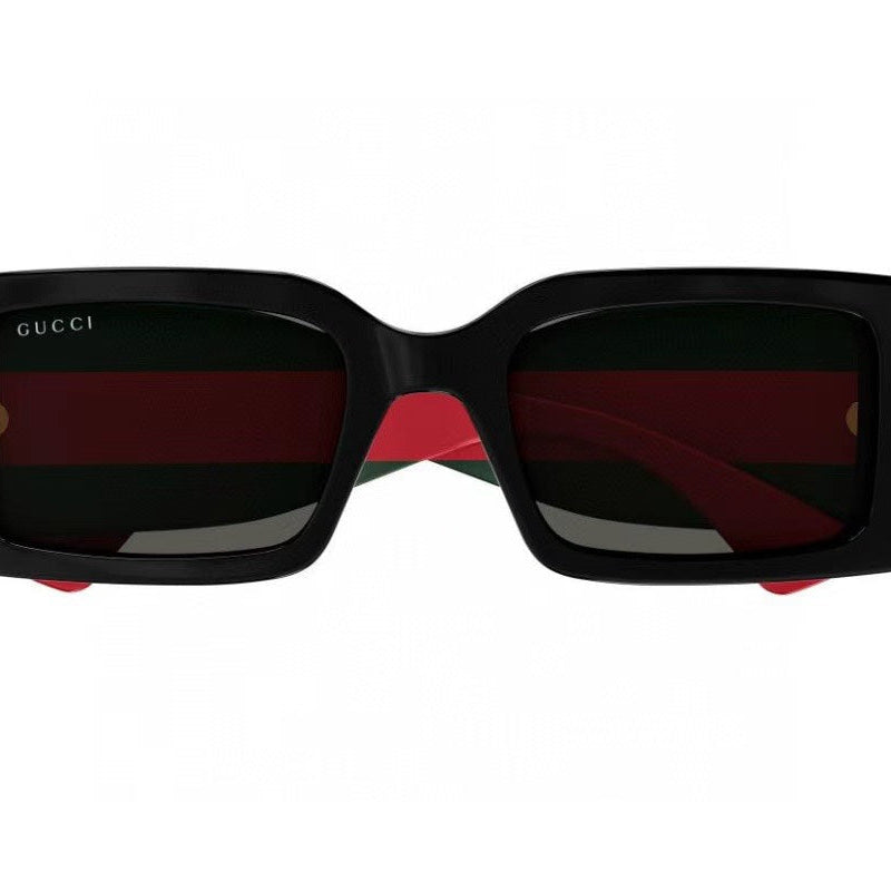 CHUNKY GEOMETRIC FRAME SUNGLASSES GG1860S IN ACETATE - Black/ black
