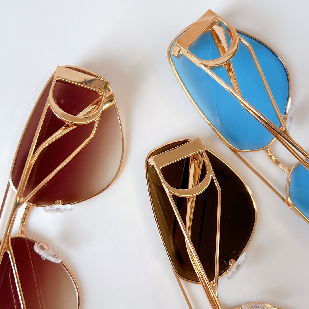 MONTAIGNE SUNGLASS DSGTA41UCR IN METAL - Blue