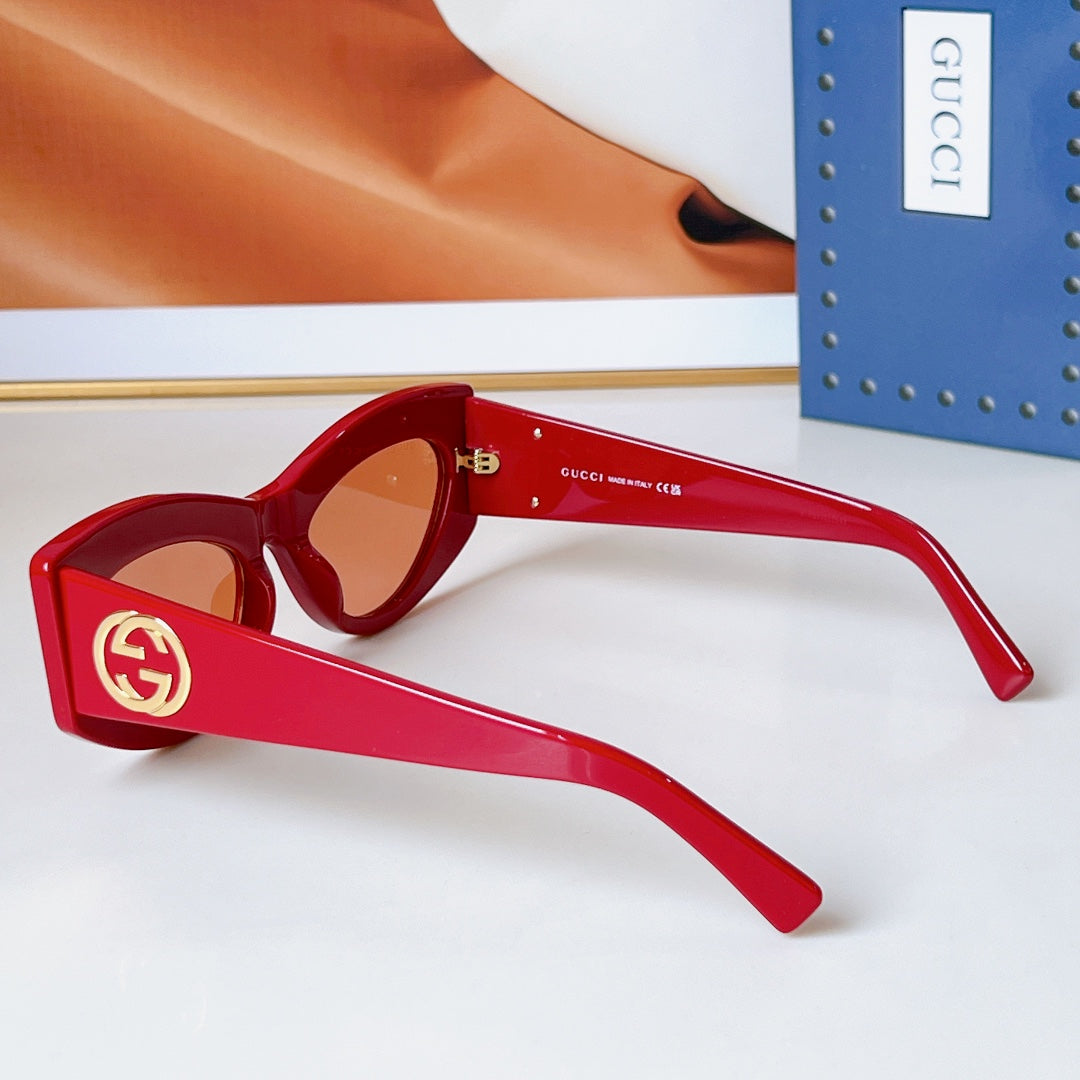 OVAL FRAME SUNGLASSES GG1843S IN ACETATE - Black