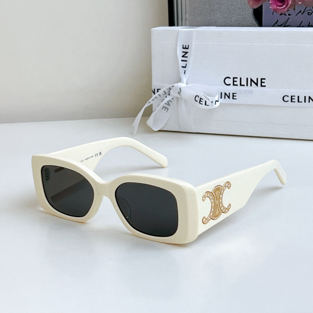 TRIOMPHE SUNGLASSES CL40288 IN ACETATE - Black/Gold