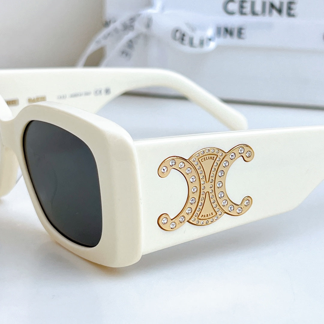 TRIOMPHE SUNGLASSES CL40288 IN ACETATE - Black/Gold