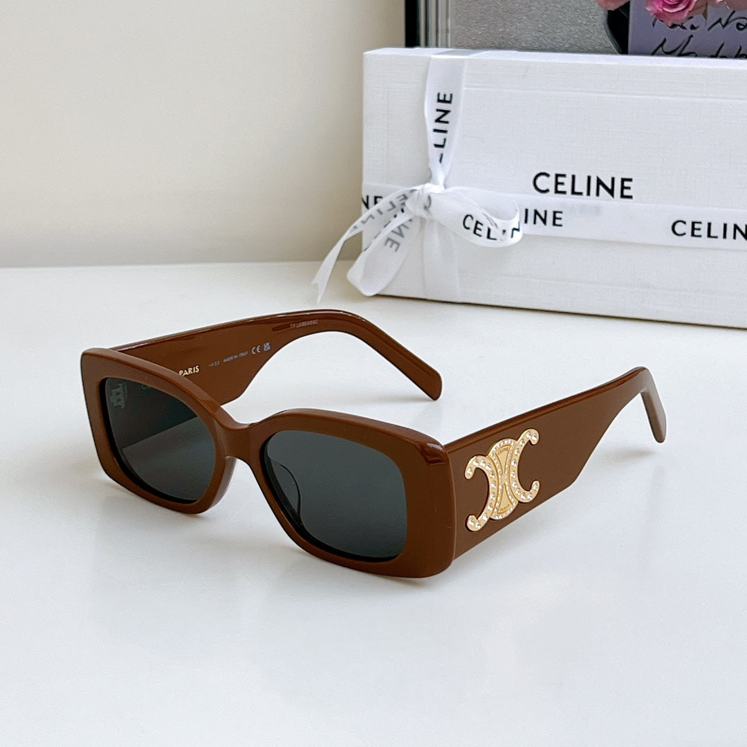 TRIOMPHE SUNGLASSES CL40288 IN ACETATE - Black/Gold
