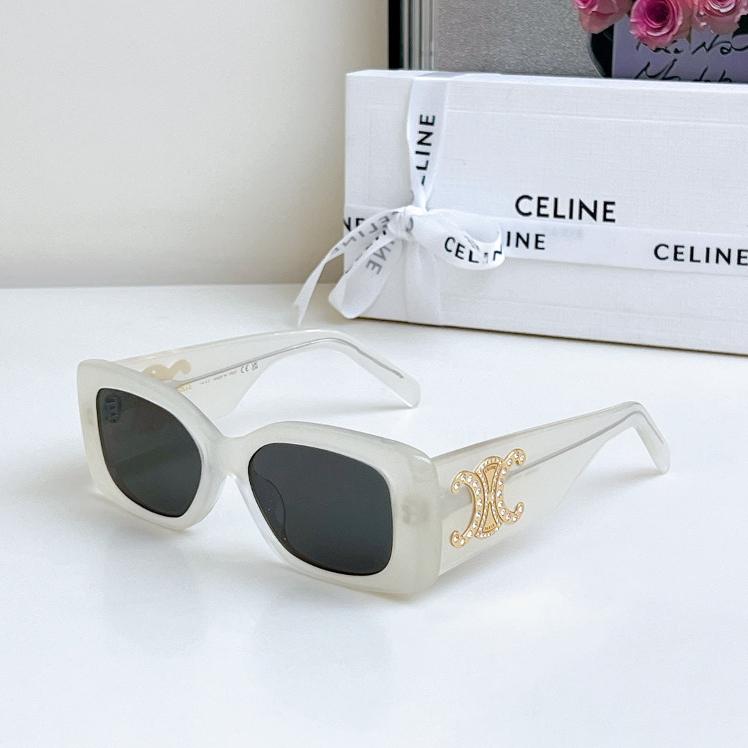 TRIOMPHE SUNGLASSES CL40288 IN ACETATE - Black/Gold