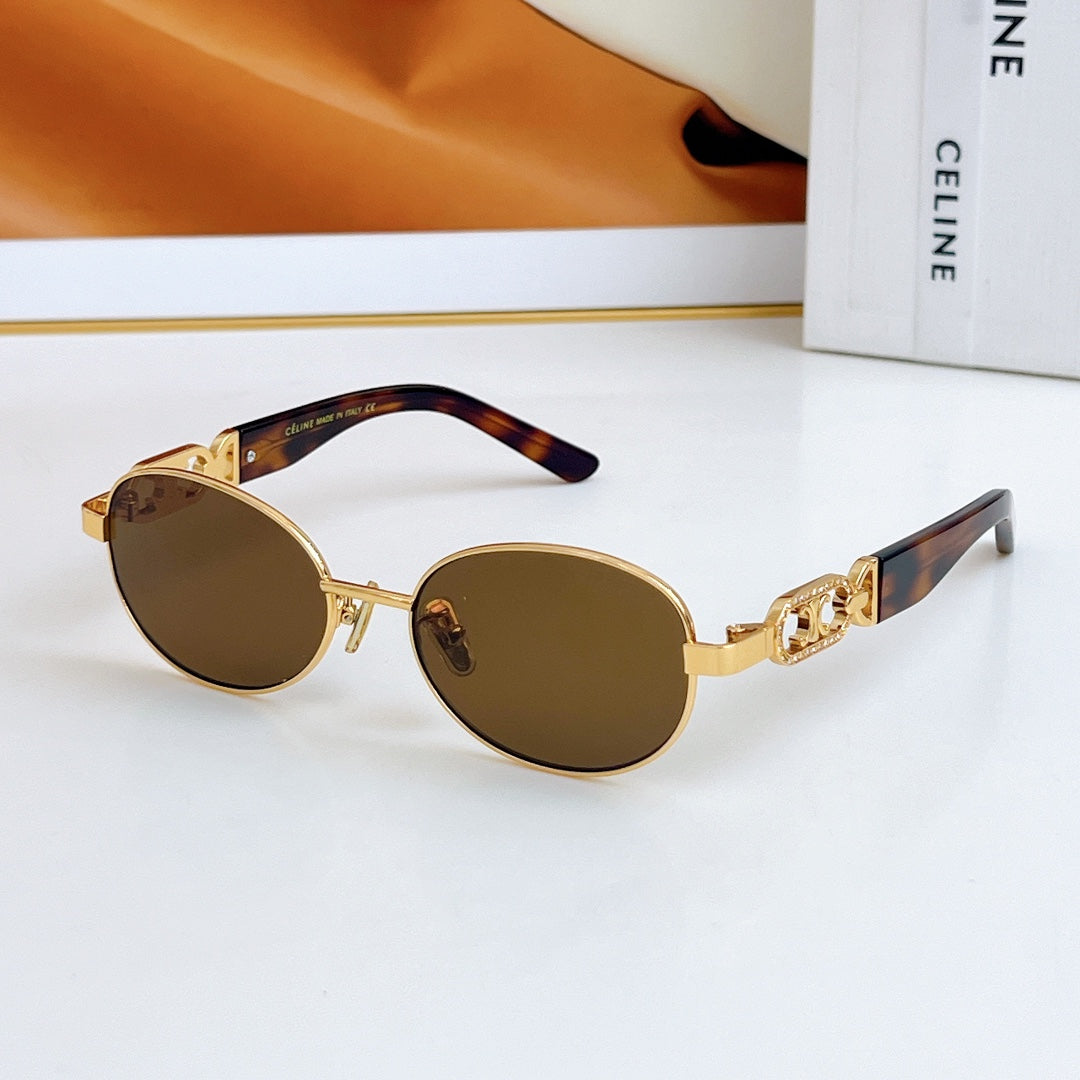 TRIOMPHE SUNGLASSES CL40253 IN METAL GRADIENT SMOKE LENSES - Black/Black Lenses