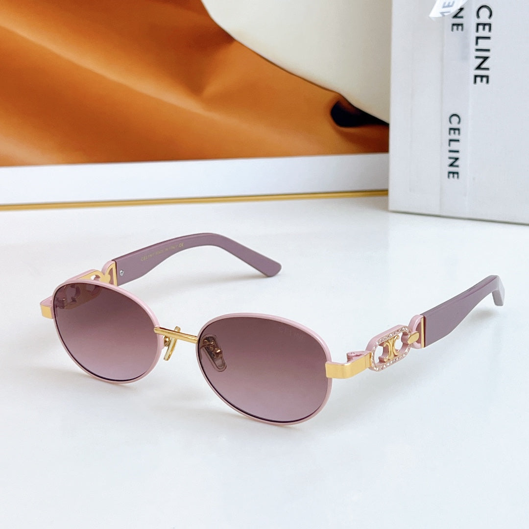 TRIOMPHE SUNGLASSES CL40253 IN METAL GRADIENT SMOKE LENSES - Black/Black Lenses