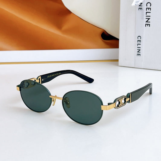 TRIOMPHE SUNGLASSES CL40253 IN METAL GRADIENT SMOKE LENSES - Black/Black Lenses