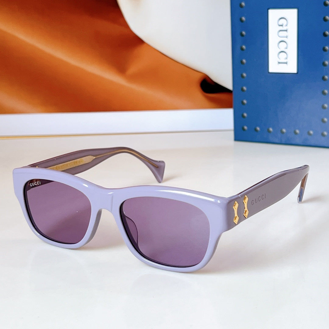SQUARE FRAME SUNGLASSES GG1706S IN ACETATE - White/ black