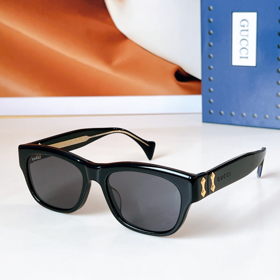 SQUARE FRAME SUNGLASSES GG1706S IN ACETATE - White/ black