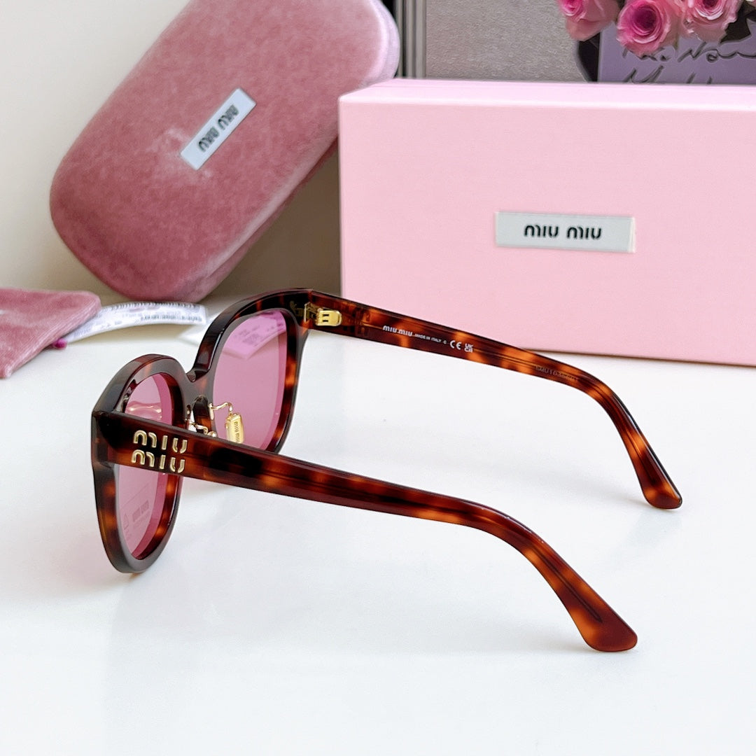LOGO SUNGLASSES SMU 01ZS 573436 IN ACETATE - Havana
