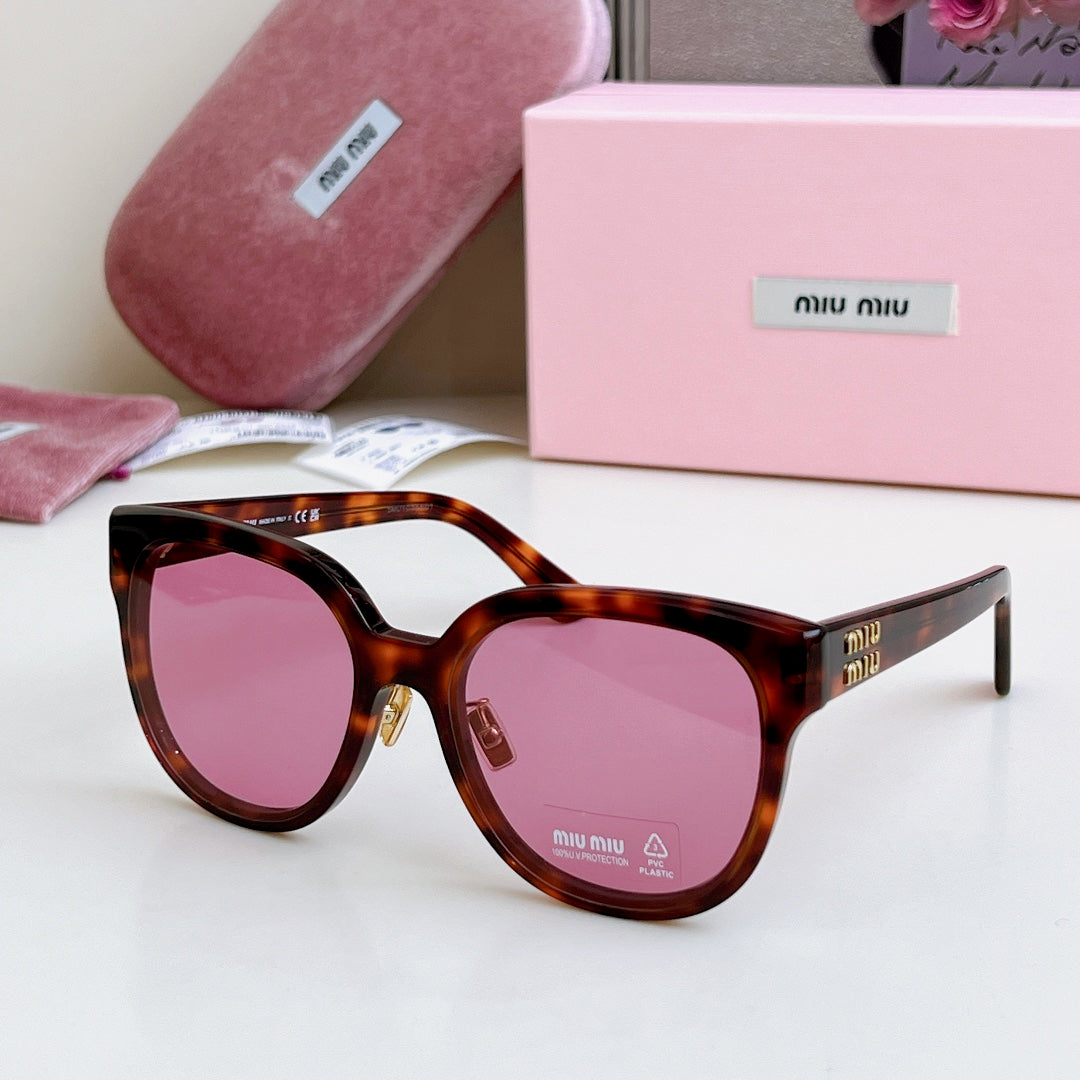 LOGO SUNGLASSES SMU 01ZS 573436 IN ACETATE - Havana