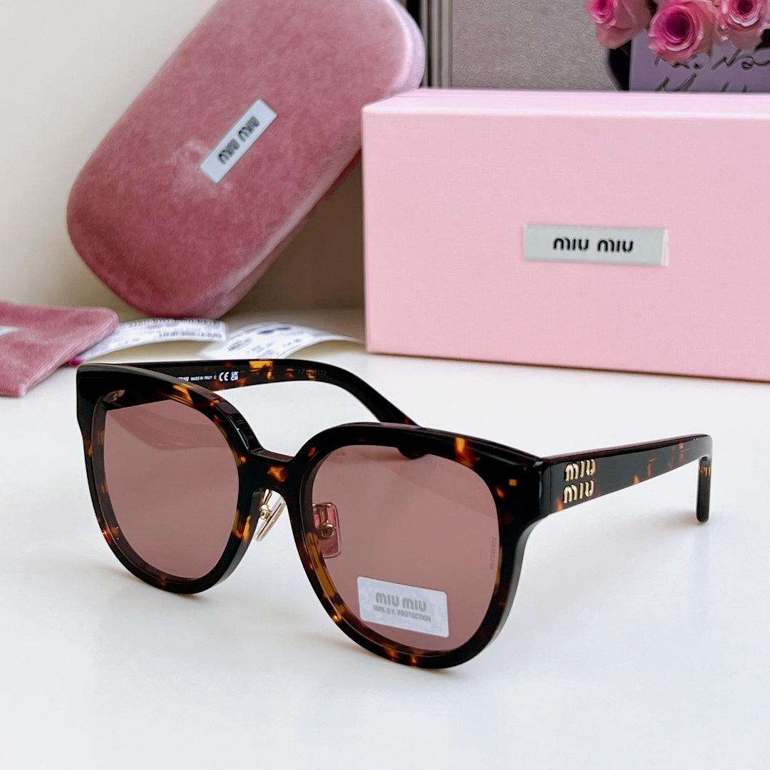 LOGO SUNGLASSES SMU 01ZS 573436 IN ACETATE - Havana