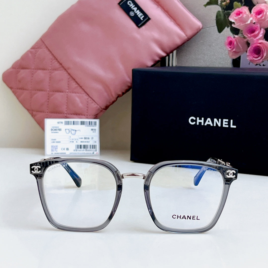SQUARE SUNGLASSES CH 0769 IN ACETATE CHAIN METAL - Pink/Gold
