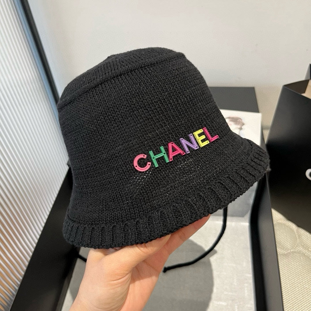 WOVEN BUCKET HAT BLACK 673998