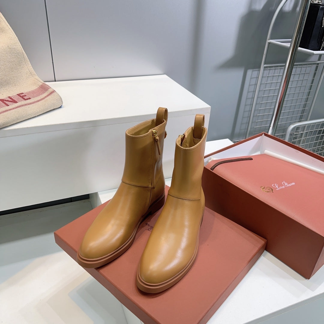 LP 25S KILDA ANKLE BOOT IN GOLDEN BROWN CALFSKIN - 35