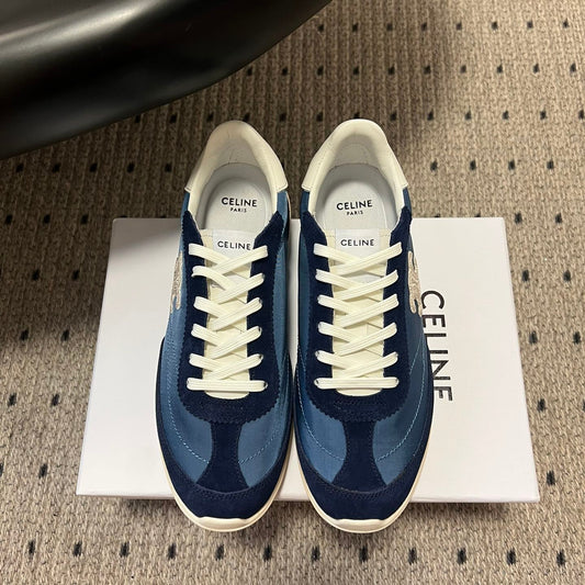КРОСІВКИ CELINE 26S RACER З ТЕКСТИЛЮ ТА ЗАМШІ СИНЬОГО КОЛЬОРУ