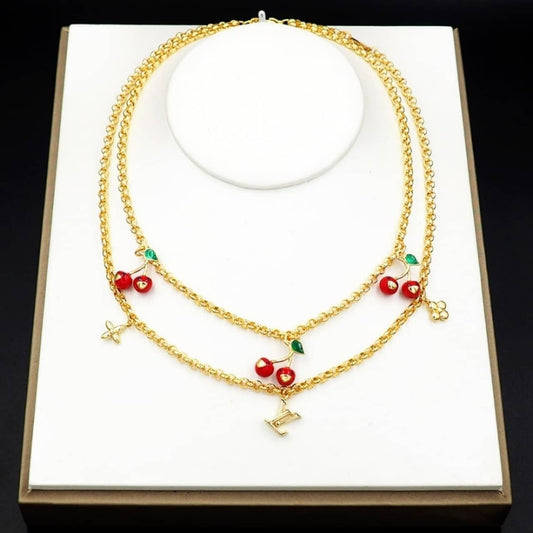 Louis Vuitton x Murakami Cerise Necklace Gold M02804