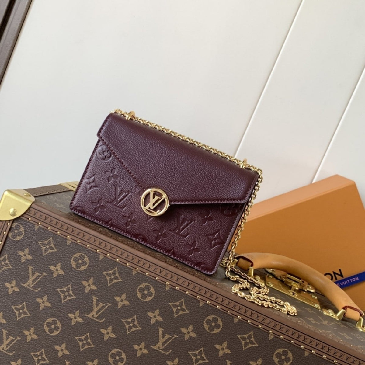 Super Vip 1:1 – Louis Vuitton Wallet On Chain Rosy Grenat Red 19Cm M25814