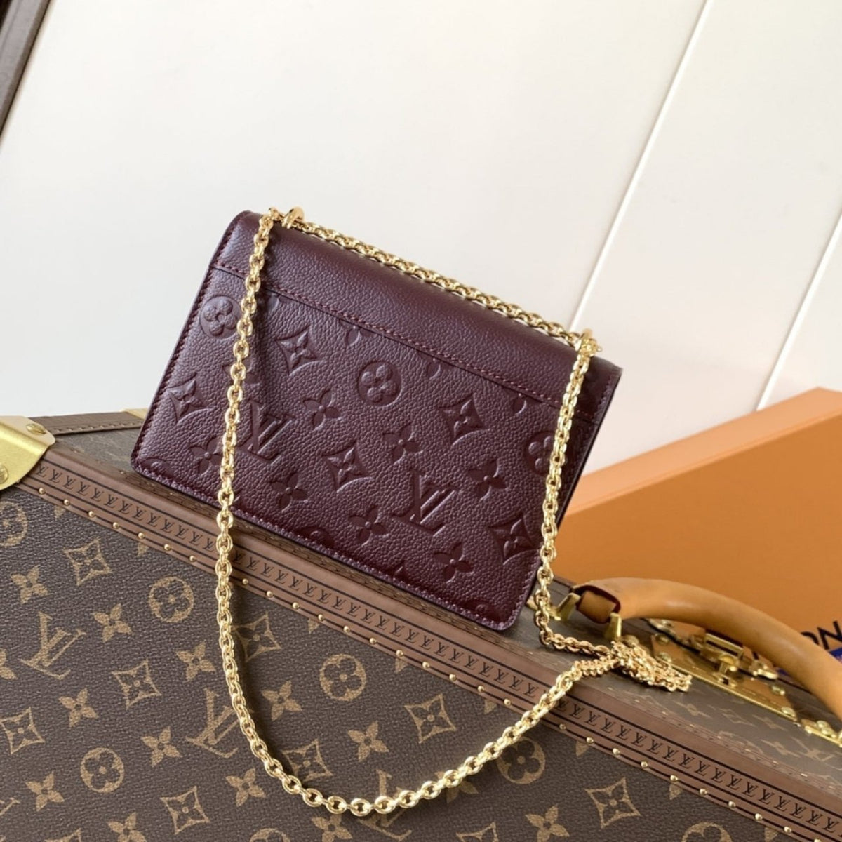 Super Vip 1:1 – Louis Vuitton Wallet On Chain Rosy Grenat Red 19Cm M25814
