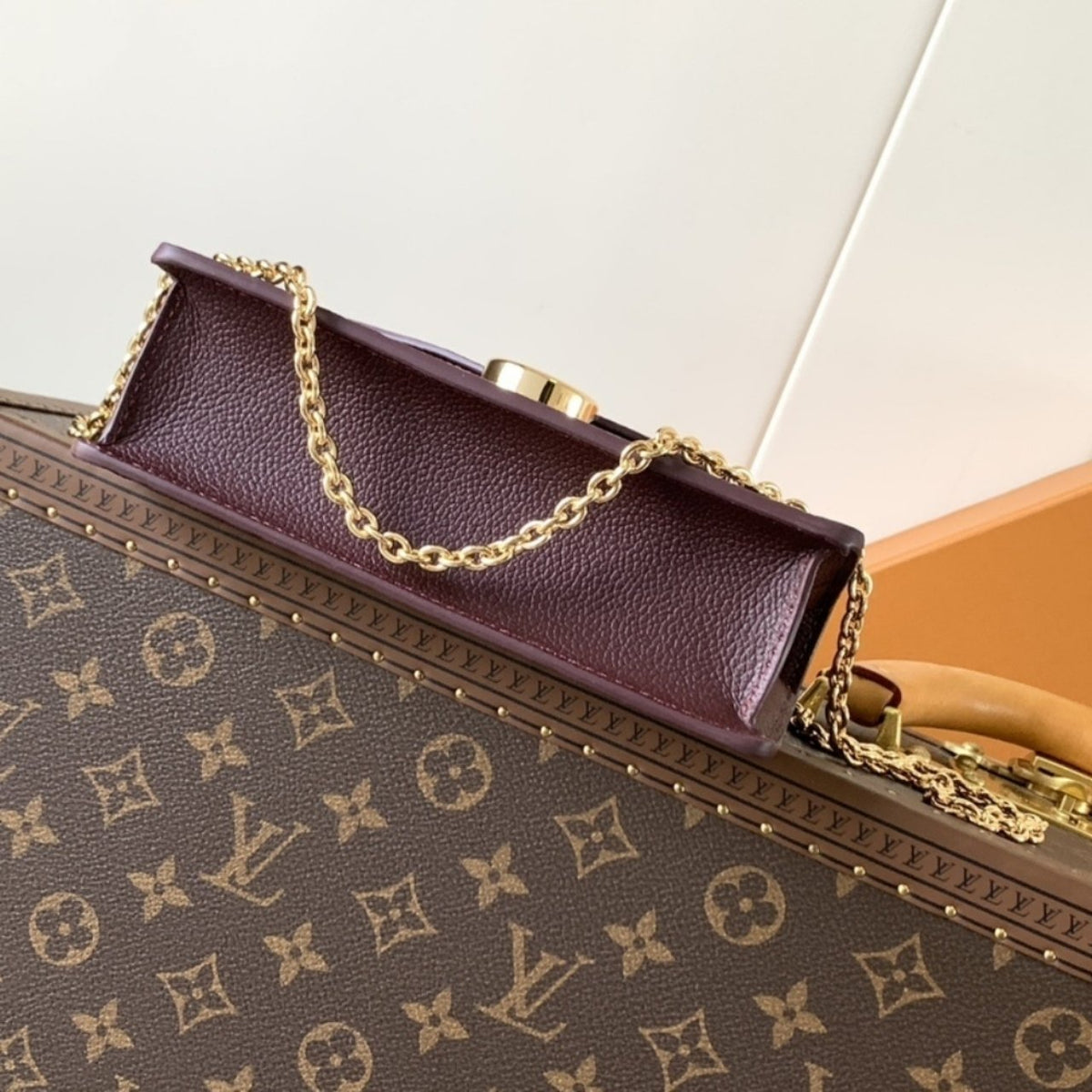 Super Vip 1:1 – Louis Vuitton Wallet On Chain Rosy Grenat Red 19Cm M25814