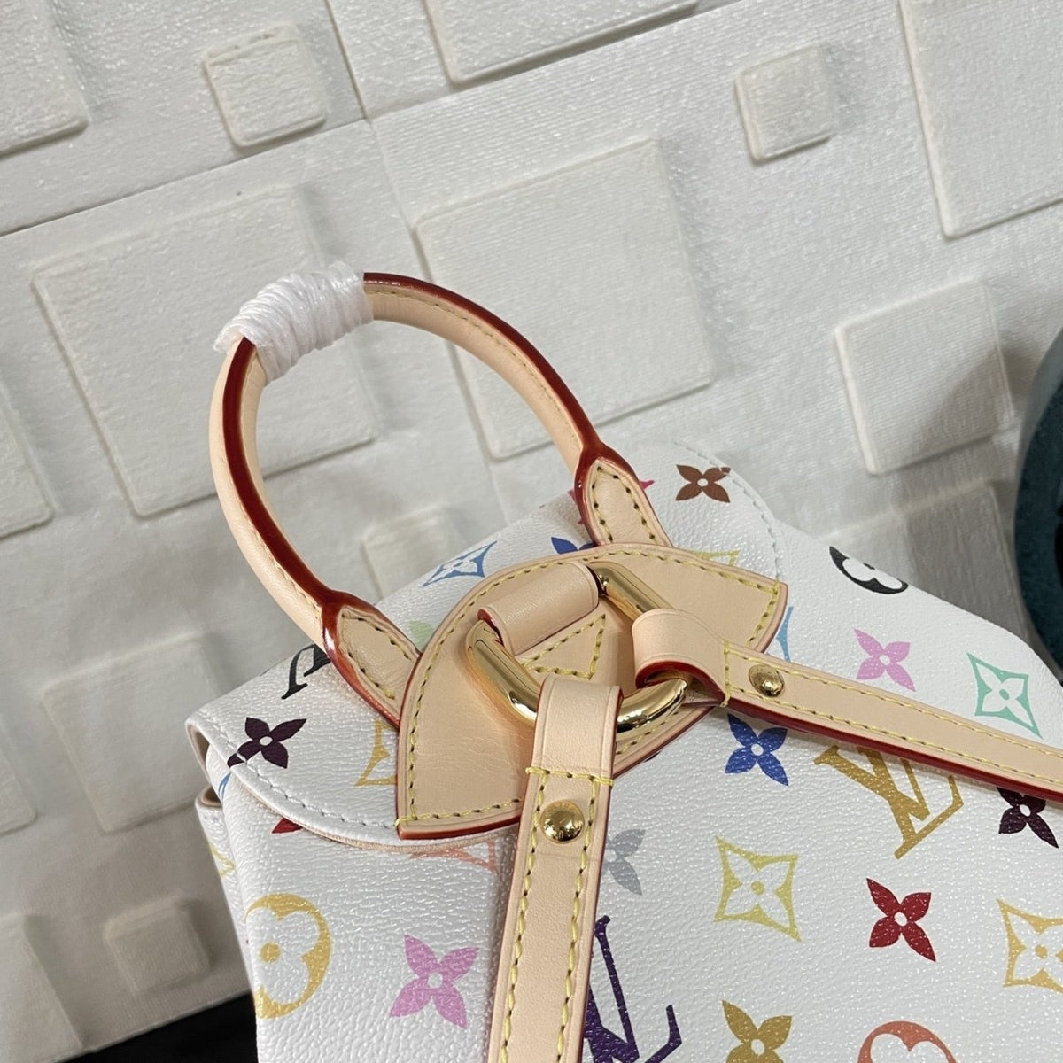 Super Vip 1:1 –  Louis Vuitton x Murakami Venice Backpack Multicolored White 20Cm M13081