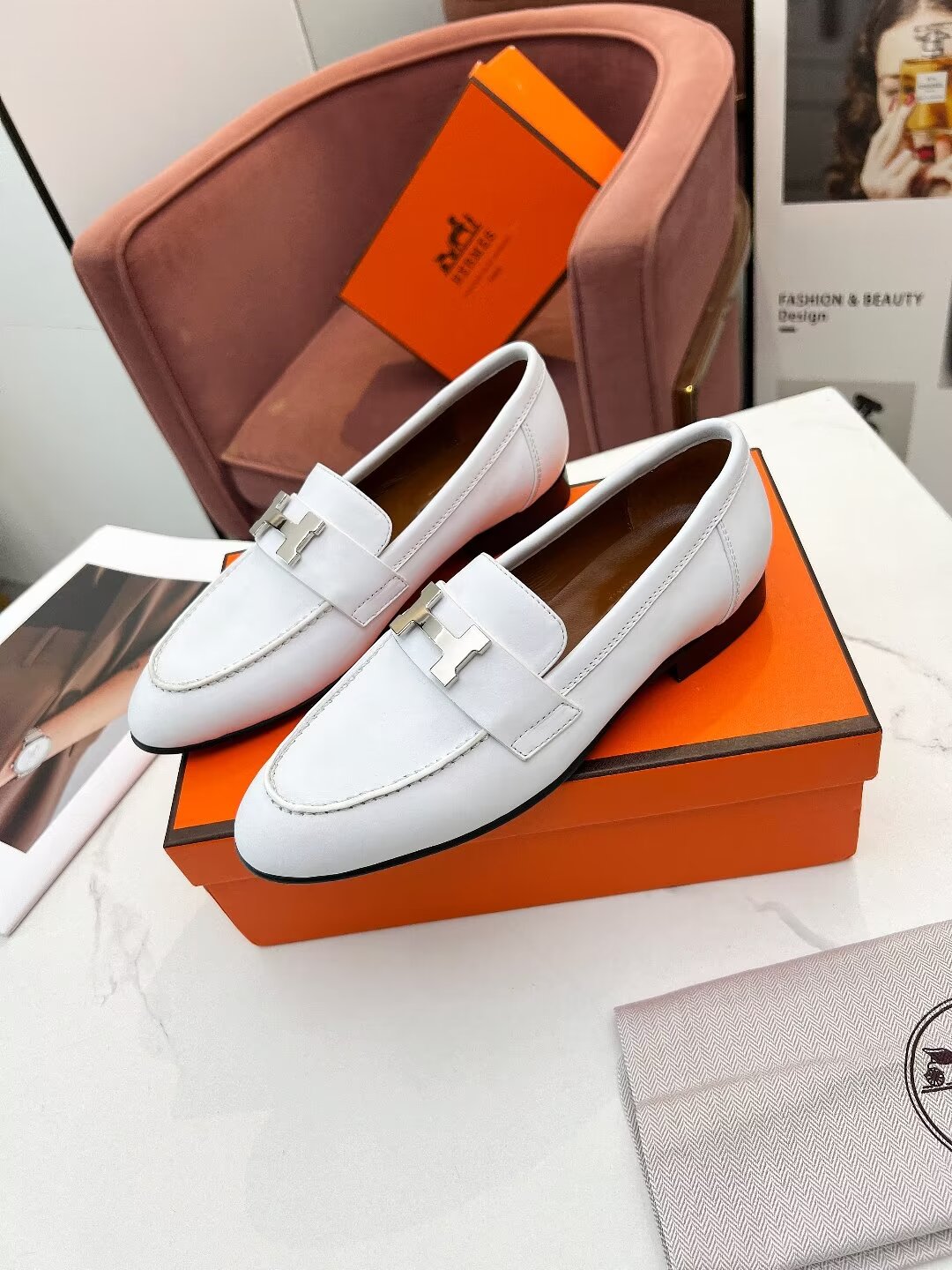 PARIS LOAFER SNOW CALFSKIN - 35