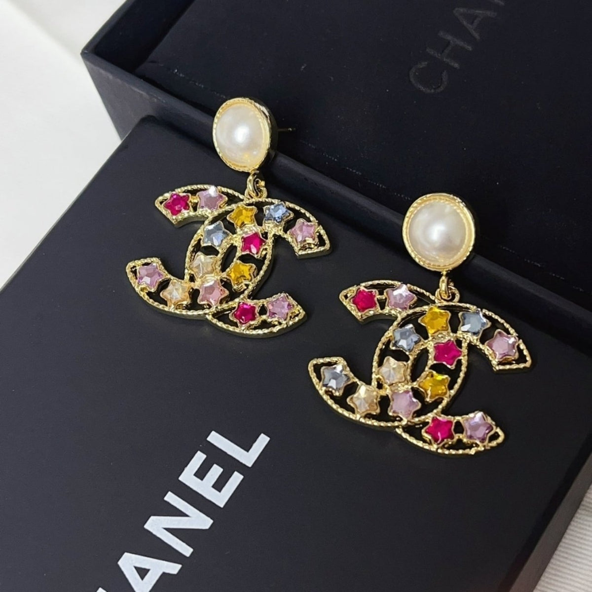 Chanel Colorful Star Earings ABF197 B19940 NAFQF