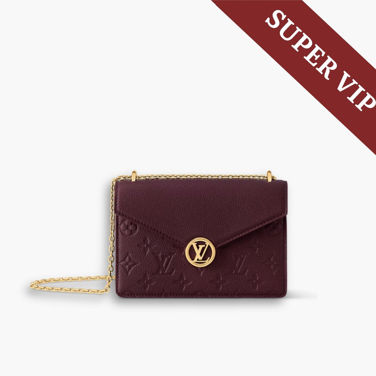Super Vip 1:1 – Louis Vuitton Wallet On Chain Rosy Grenat Red 19Cm M25814