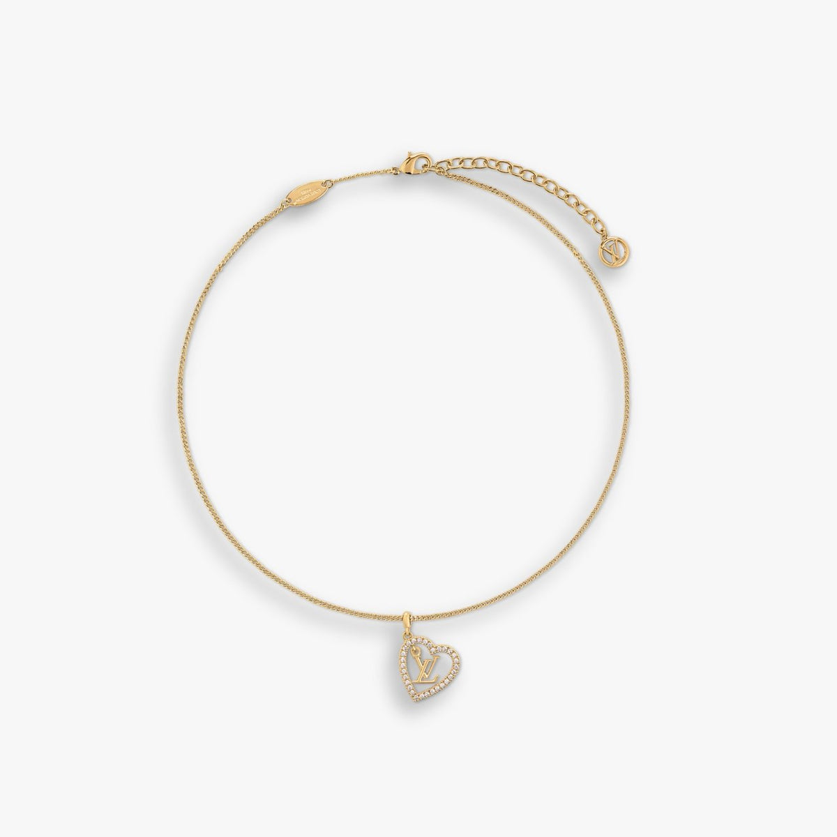 Louis Vuitton My LV Heart Necklace Gold M02389