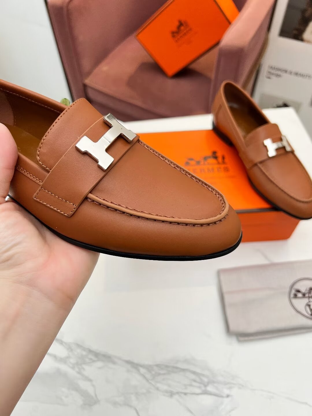 PARIS LOAFER TAWNY CALFSKIN - 35