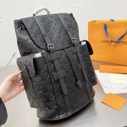 Louis Vuitton Christopher MM Backpack Black 45cm M55699