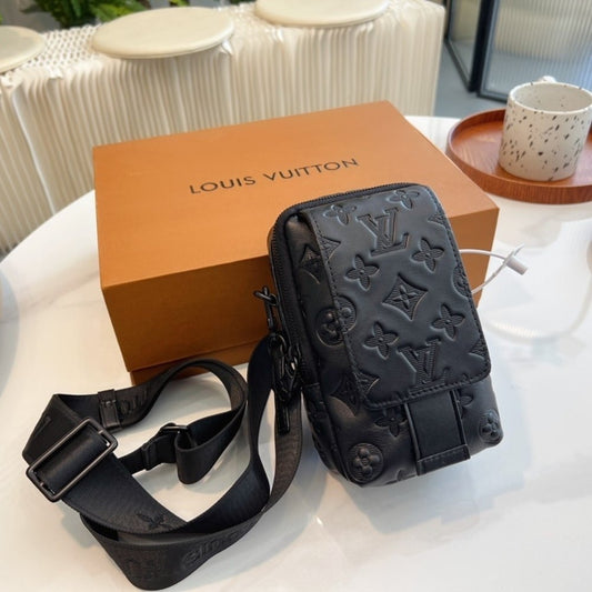 Louis Vuitton Double Phone Pouch NM Black 18cm M81323