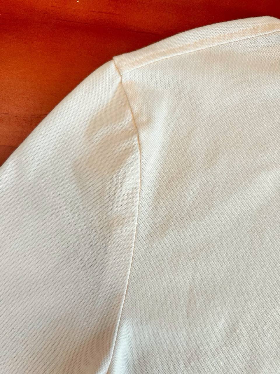 Polo Ralph Lauren Classic Ivory Cotton Polo Shirt with Signature Pony Logo