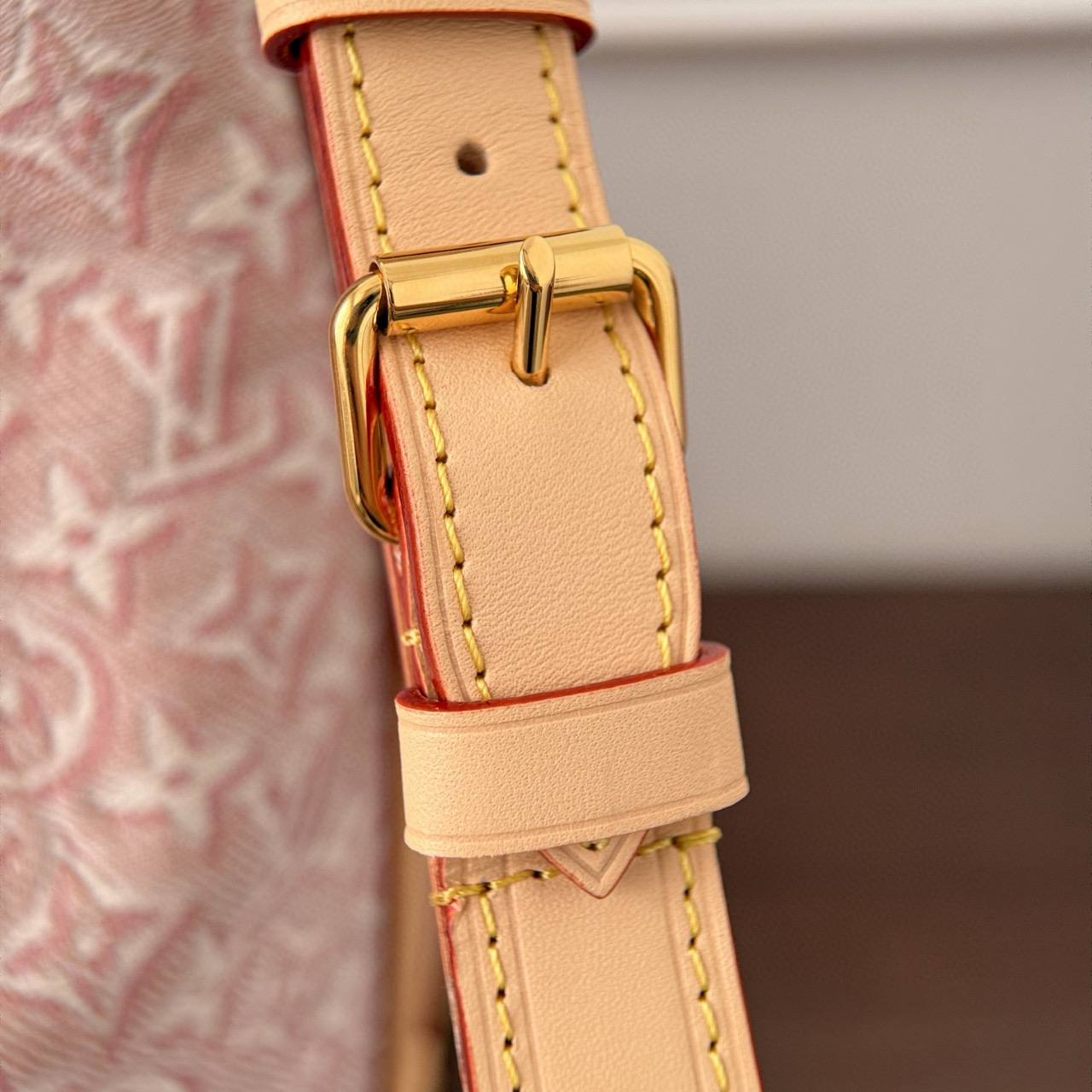Louis Vuitton Mahina Selene PM Pink Perforated Leather Shoulder Bag