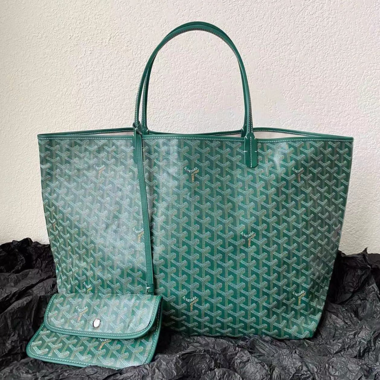 SAINT LOUIS GM 40CM GREEN CANVAS - 40cm x 34cm x 20cm