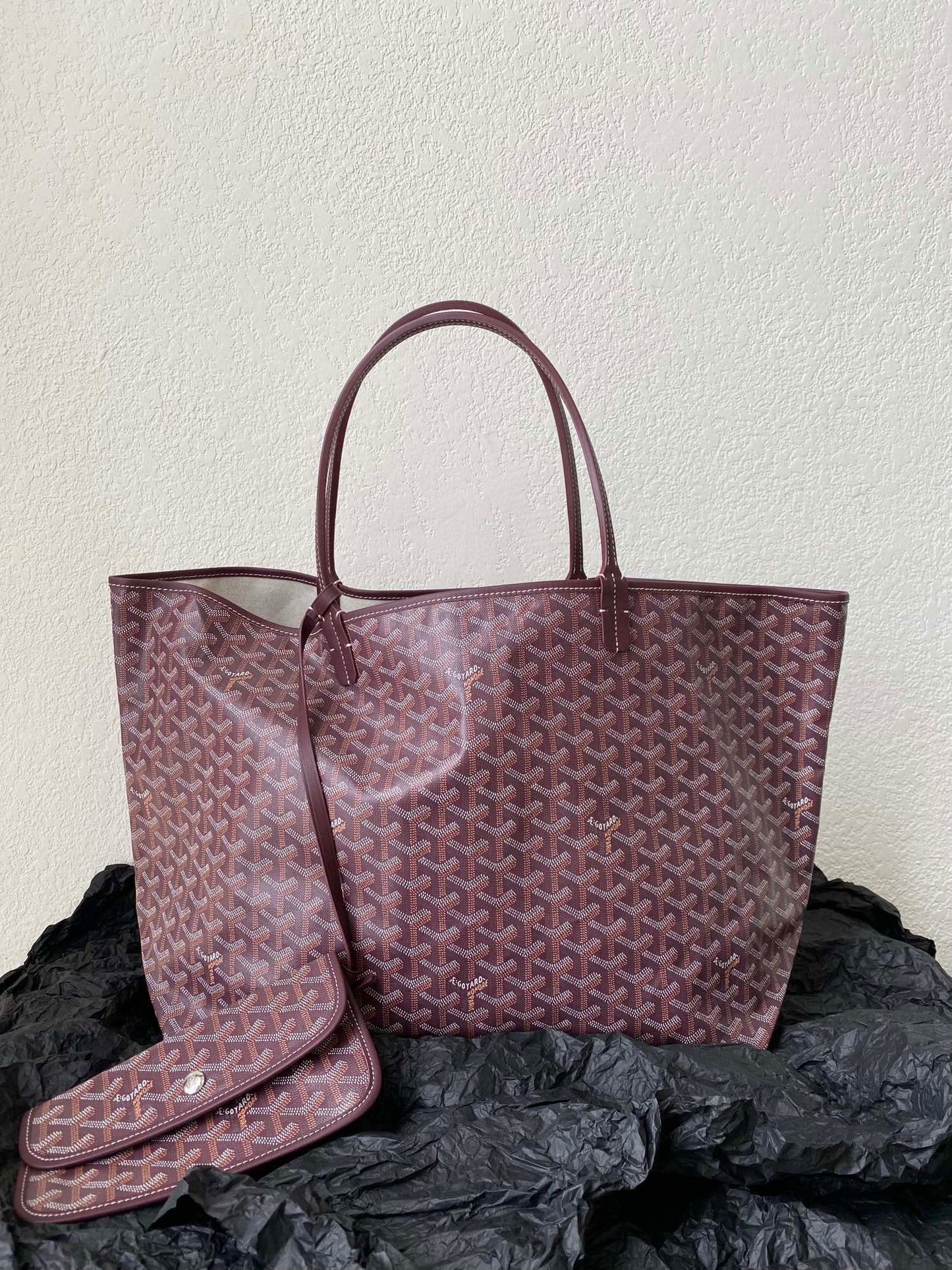 SAINT LOUIS GM 40CM BURGUNDY CANVAS - 40cm x 34cm x 20cm