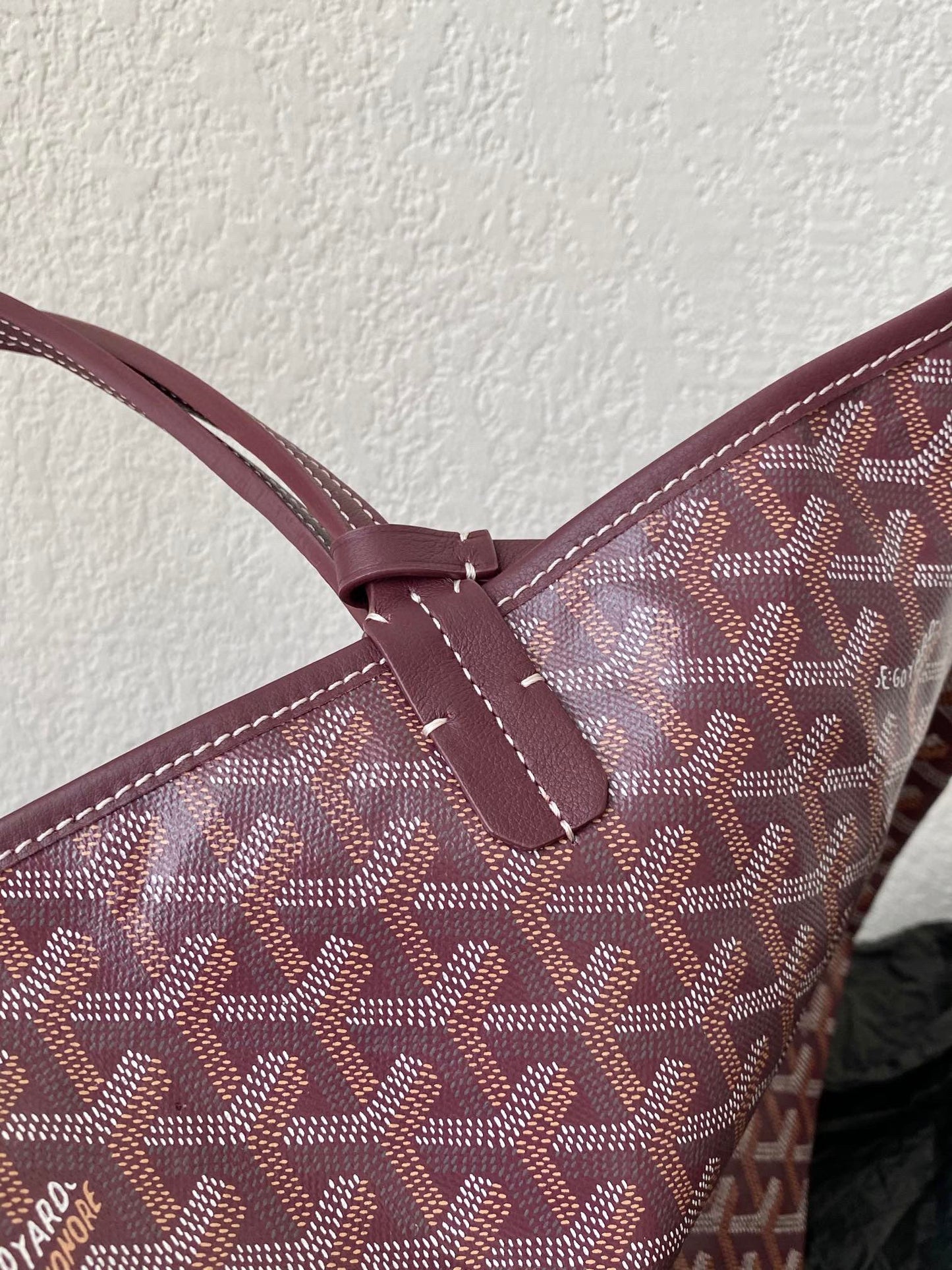SAINT LOUIS GM 40CM BURGUNDY CANVAS - 40cm x 34cm x 20cm