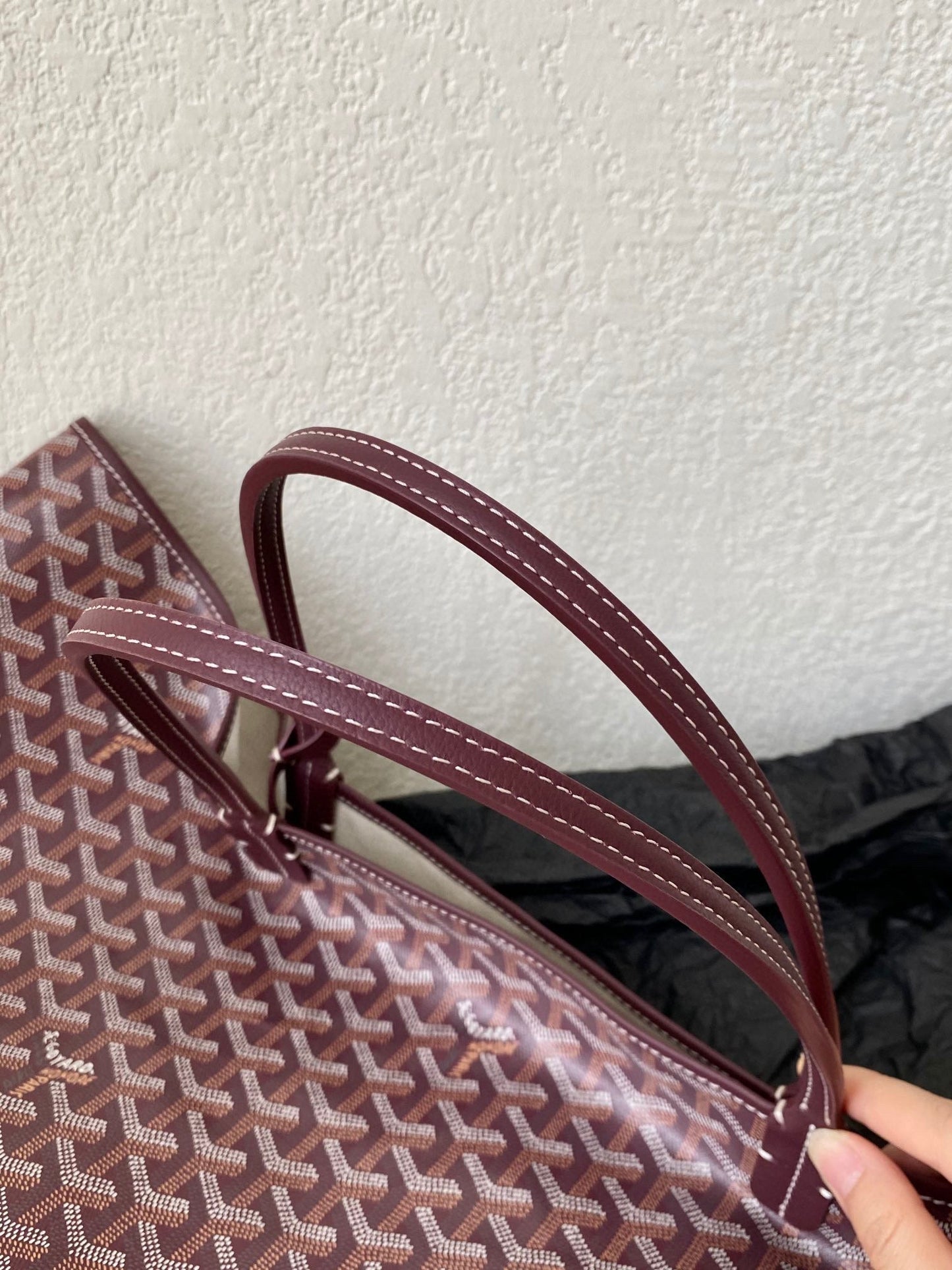 SAINT LOUIS GM 40CM BURGUNDY CANVAS - 40cm x 34cm x 20cm