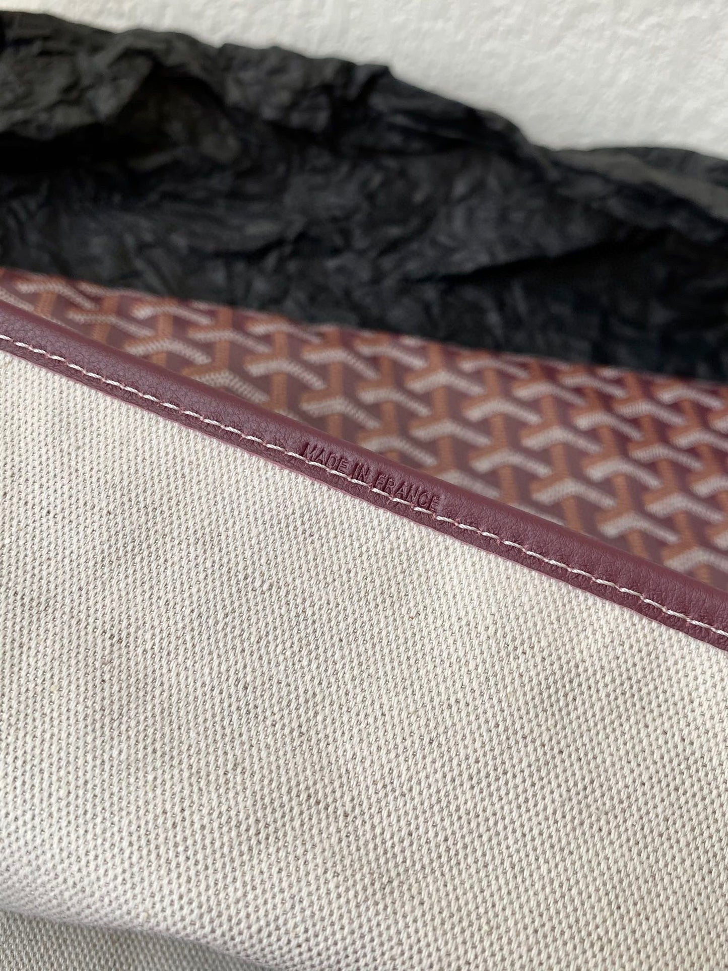 SAINT LOUIS GM 40CM BURGUNDY CANVAS - 40cm x 34cm x 20cm