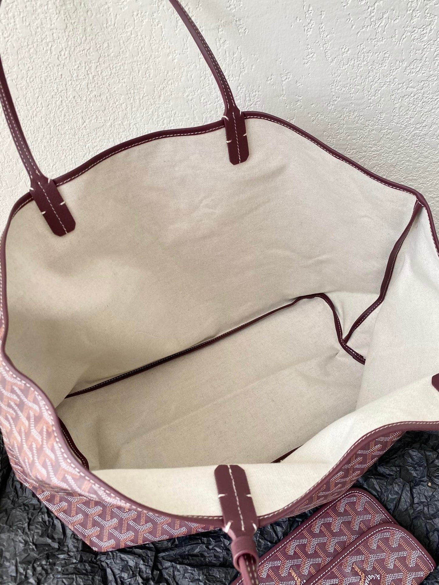 SAINT LOUIS GM 40CM BURGUNDY CANVAS - 40cm x 34cm x 20cm