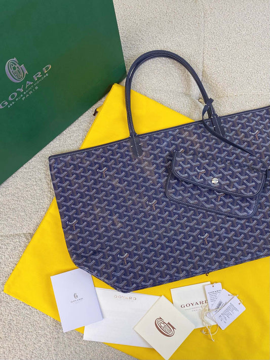 SAINT LOUIS GM 40CM NAVY BLUE CANVAS - 40cm x 34cm x 20cm
